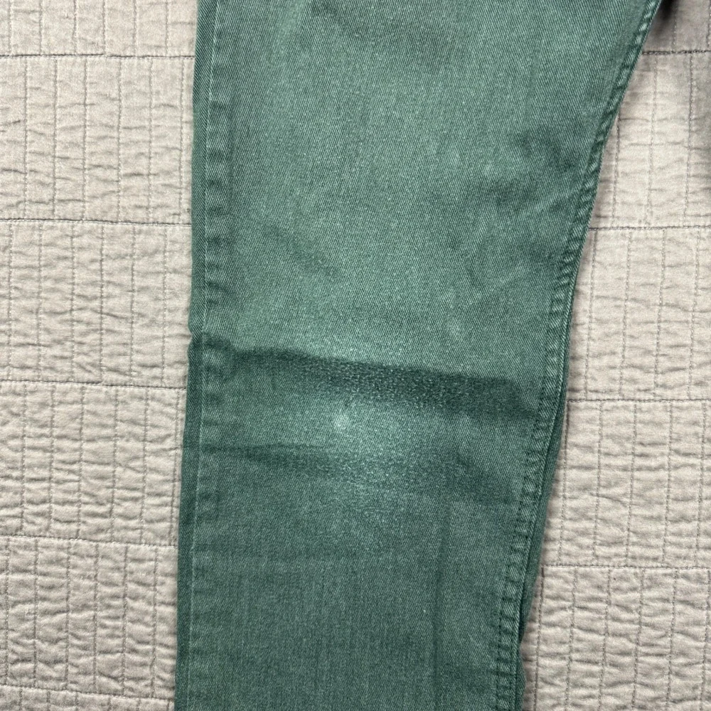 Levis 511 Slim Fit Jeans Mens 34x30 (35x29) Forest Green Pants Faded Distressed